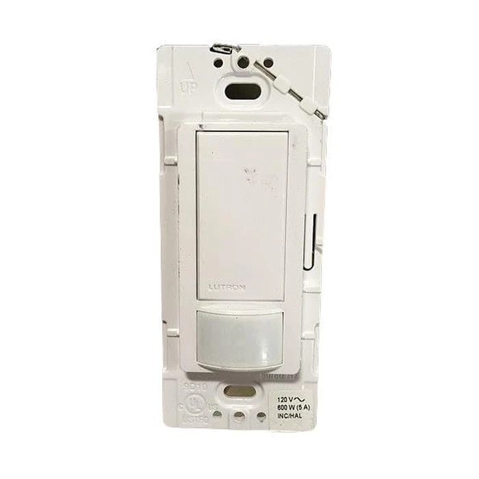 Lutron Maestro Vacancy Sensor Switch | 5-Amp, Single-Pole or 3-Way | MS-VPS5M-WH | White by Lutron - Used - Like New condition - CA$23.65