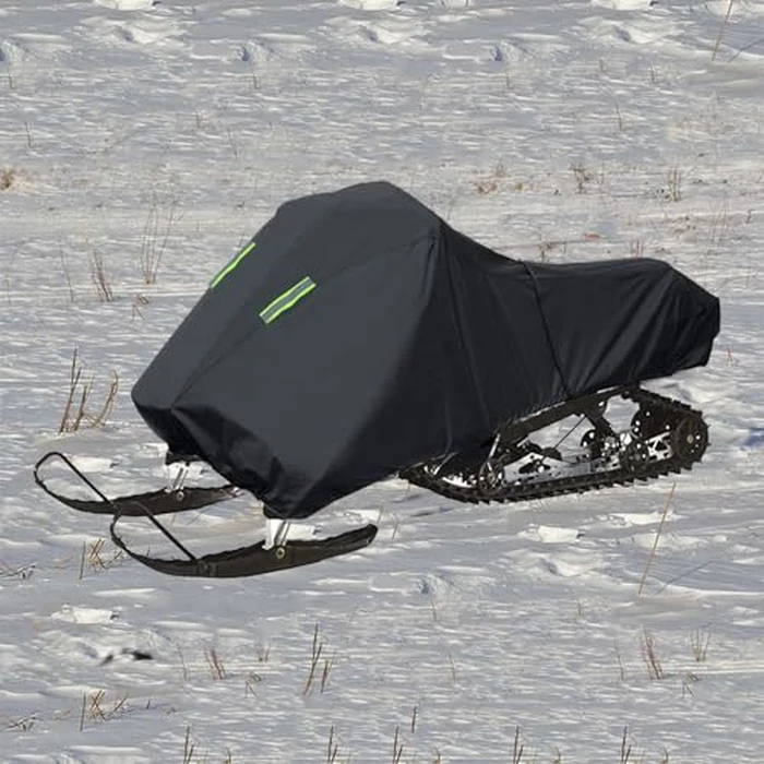 YOYOW Universal snowmobile cover，420D Waterproof Heavy Duty Sled Ski Cover for Polaris, Ski Doo, Fits snowmobiles 145"L x 51"W x 50"H by YOYOW - Image 5