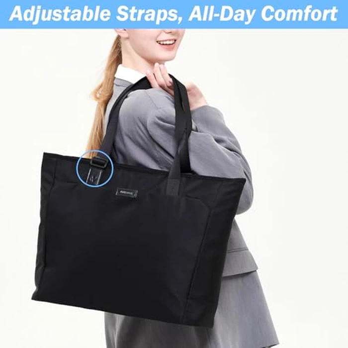 PUREVAVE Large Laptop Tote Bag for Women with Adjustable Shoulder Straps by P PUREVAVE - Image 2