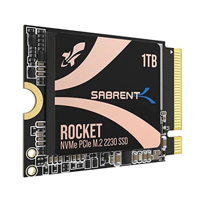 SABRENT Rocket 2230 1TB NVMe SSD - PCIe Gen4 M.2 2230 Internal SSD for Steam Deck, Surface Pro, ROG Ally - Up to 5000 MB/s Gen4 x4 Speed, DRAM-Less HMB Design [SB-2130-1TB] by SABRENT - Used - Like New condition