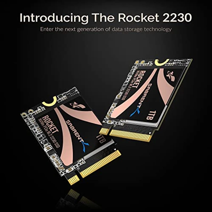 SABRENT Rocket 2230 1TB NVMe SSD - PCIe Gen4 M.2 2230 Internal SSD for Steam Deck, Surface Pro, ROG Ally - Up to 5000 MB/s Gen4 x4 Speed, DRAM-Less HMB Design [SB-2130-1TB] by SABRENT - Image 2