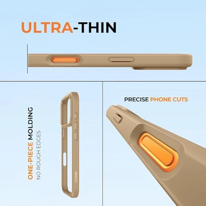 LOOXER(R) O-Stand Ultra-Magnetic Case for iPhone 17 Pro Max (6.9”) | 2-in-1 Kickstand | Military-Grade Drop Protection | Premium Matte Finish + Screen Protector Included (Brown, 17 Pro Max) by LOOXER - Image 2