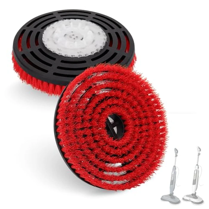 S7000 Upgraded Scrub Steam Mop Brush Heads for Shark Steam Mop S7001, S8201, S7201, S7000AMZ, S8001, S7001TGT, S7005, S7020 - Replacement Mop Head for Deep Cleaning Hard Floors (Red) by JoaSinc - Used - Very Good condition - US$16.48