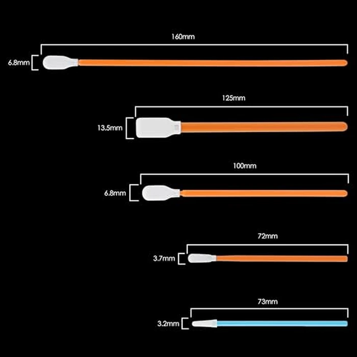 AAwipes Cleaning Swab Kit Microfiber Knitted Polyester Swab Sticks (5 Types, Total 100 Packs) Lint Free Swabs for Printer, Gun, Optics Lens, Camera, Arts and Crafts, Automotive Detailing (FA501) by AAwipes - Image 3