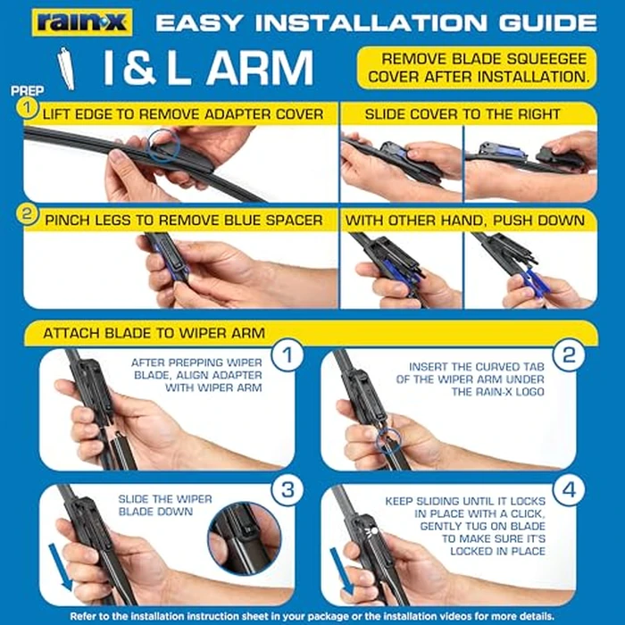 Rain-X 810348 Repellency Water Repellent Wiper Blades, 26" & 16" Windshield Wipers, All Weather Streak-Free for Enhanced Visibility w/Water Repellency Formula [Amazon Exclusive] by Rain-X - Image 7