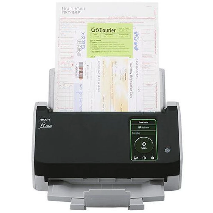 Ricoh FI-8040 Desktop Scanner Premium Bundle with 4-Year Advance Exchange Warranty - White by Ricoh - Refurbished - Excellent condition - US$1007.54