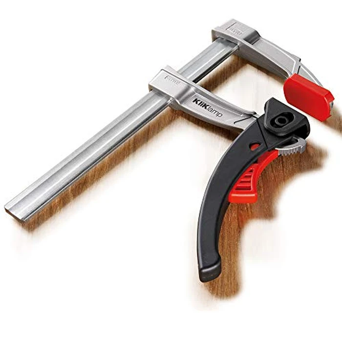 BESSEY KliKlamp Series Ratchet Action Lever Clamp - 4-Inch -KLI3.008 - Fast Action, Heavy Duty Clamps for Woodworking, Carpentry, & Cabinetry - Professional Grade for DIY and Home Improvement by BESSEY - Image 4