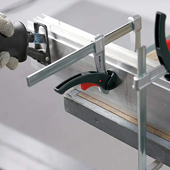 BESSEY KliKlamp Series Ratchet Action Lever Clamp - 4-Inch -KLI3.008 - Fast Action, Heavy Duty Clamps for Woodworking, Carpentry, & Cabinetry - Professional Grade for DIY and Home Improvement by BESSEY - Image 5