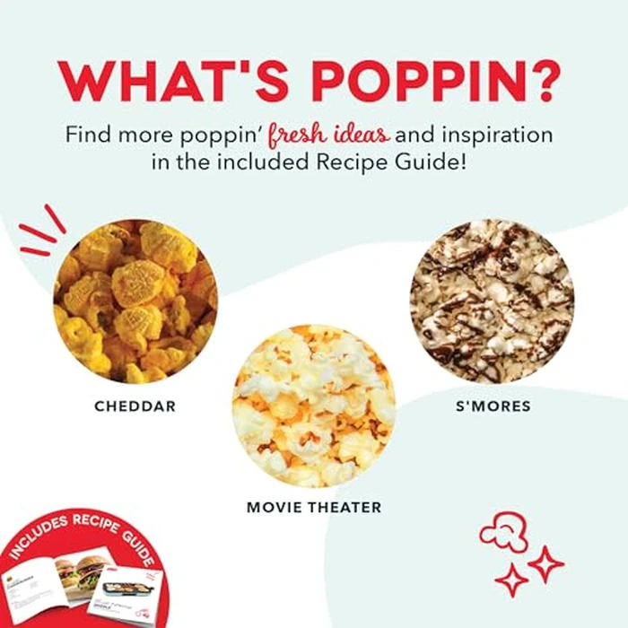 DASH Fresh Pop Popcorn Maker - Oil-Free, Air Popcorn Popper - With Measuring Cup & Recipe Guide - Perfect for Movie Nights - 16 Cups, Aqua by DASH - Image 8
