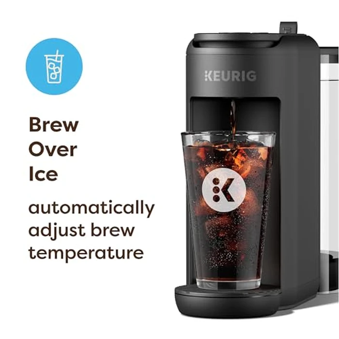 Keurig K-Mini Mate Plus Single-Serve K-Cup Pod Coffee Maker, Compact, 3 Cup Sizes, Brew Over Ice and Strong Button Features, 50 oz Removable Reservoir, Matte Black by Keurig - Image 3