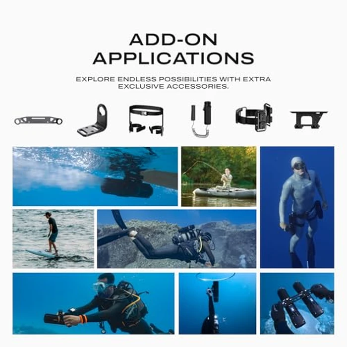 LEFEET P1 Underwater Scooter [Professional Grade]: Max 2m/s Super Power Mini, Built-in Camera Mount, Modular Design Expands,60M Waterproof Sea Scooter for Diving,Snorkeling,Swimming by LEFEET - Image 9