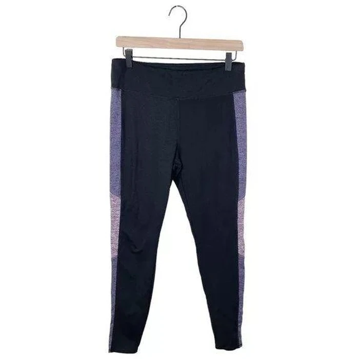 Tangerine Serene Women's Colorblock Pull On Legging S - Black Heather/Plum Heather by Tangerine - Refurbished - Brand New condition - US$20.98