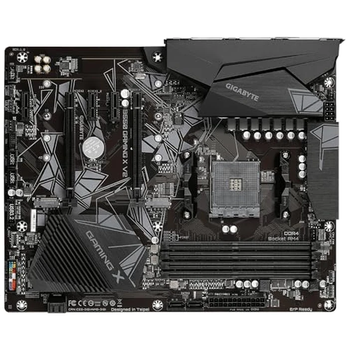 GIGABYTE B550 Gaming X V2 AMD AM4 ATX Motherboard, Supports Ryzen 5000/4000/3000 Series Processors, DDR4, 10+3 Power Phase, 2X M.2, PCIe 4.0, Front USB-C, GbE LAN, Q-Flash Plus, RGB Fusion by GIGABYTE - Image 4