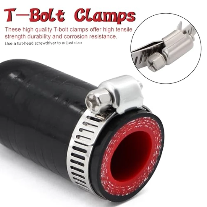 High Temperature 4-Ply Reinforced Silicone Hose Cap ID 5/8 Inch(16mm) Hose End Plug For Turbo Bypass Valve/Vacuum/Fix Leak/Throttle Body Water Port/Heater Core/Coolant Heater Bypass Vacuum Water Port by TuoLauthon - Image 6