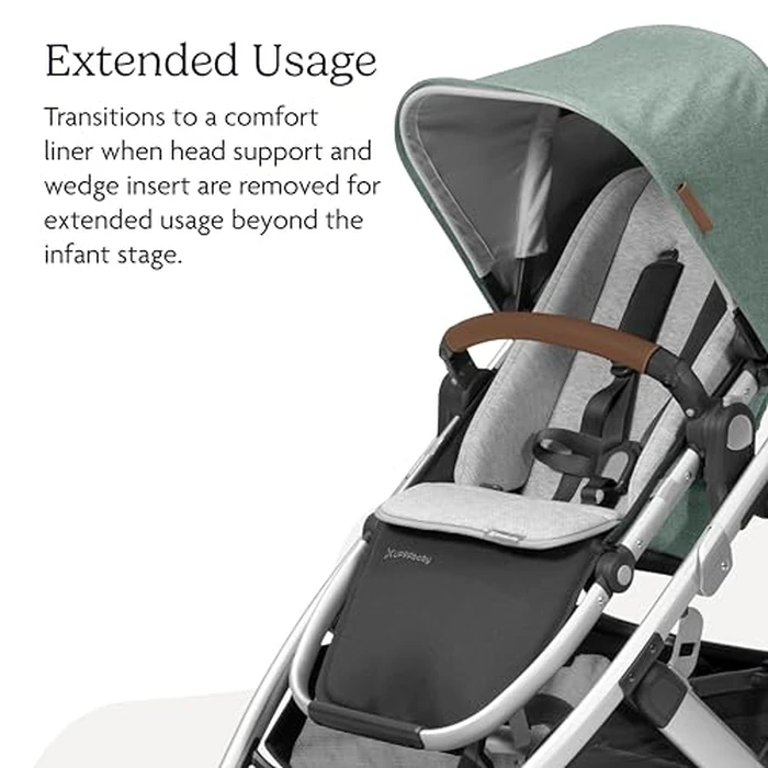 UPPAbaby Infant Snug Seat / Compatible with Vista and Cruz Strollers / 2 in 1 Newborn to Toddler Comfort Insert by UPPAbaby - Image 4