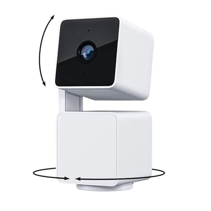 WYZE Cam Pan v3 Indoor/Outdoor IP65-Rated 1080p Pan/Tilt/Zoom Wi-Fi Smart Home Security Camera with Motion Tracking for Baby & Pet, Color Night Vision, 2-Way Audio, Works with Alexa & Google Assistant by WYZE - Used - Acceptable condition