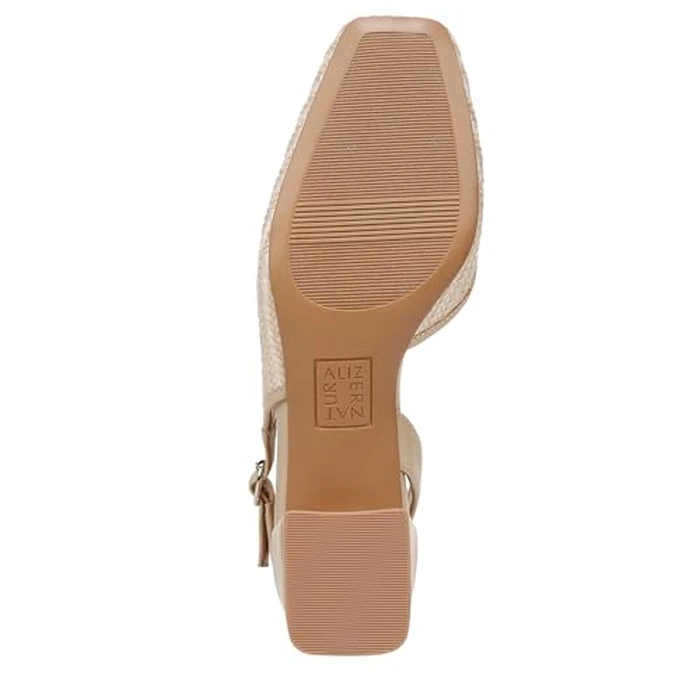 Naturalizer Women Jayla Low Heel Slingback Dress Shoe, Beige Woven Fabric, 8.5 by Naturalizer - Image 4