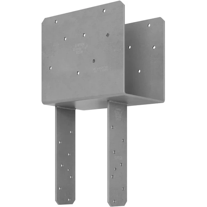 Simpson Strong-Tie ECCQ66SDS2.5 7-Gauge 6x6 End Column Cap with SDS Screws - Grey by Simpson Strong-Tie - Refurbished - Premium condition
