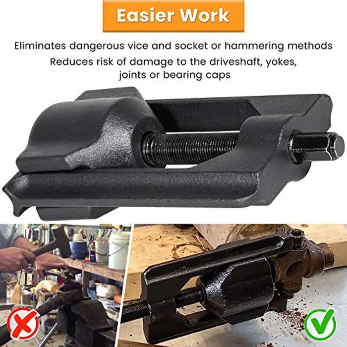 10102 U Joint Pullers Automotive (Class 6-8) Heavy Duty Universal Joint Extractor U-Joint Removal Press Tool for Trucks Cars Vehicles Equipment with Bearing Cups 1.5” to 2.2” O.D. by E-cowlboy - Image 3