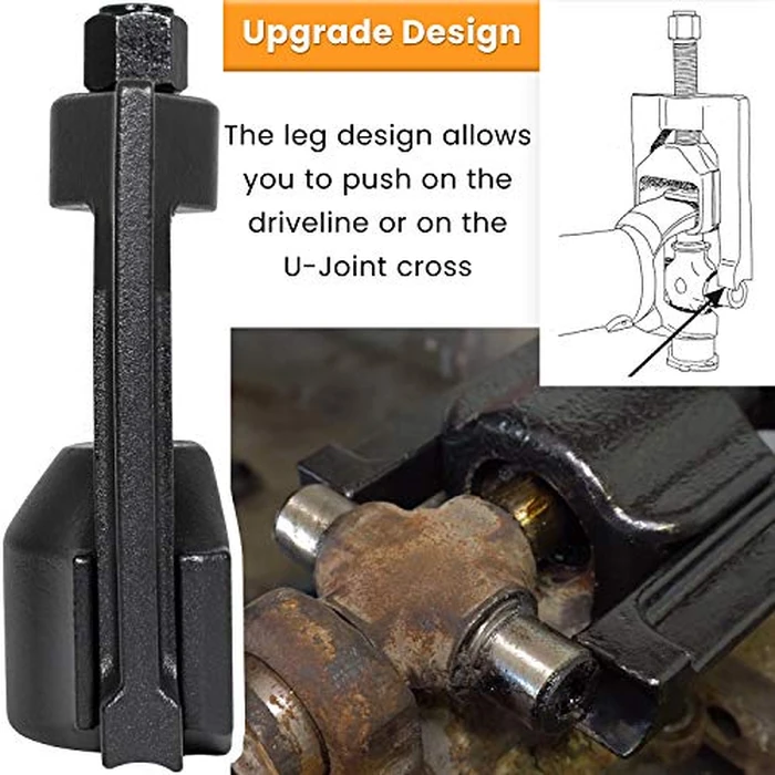 10102 U Joint Pullers Automotive (Class 6-8) Heavy Duty Universal Joint Extractor U-Joint Removal Press Tool for Trucks Cars Vehicles Equipment with Bearing Cups 1.5” to 2.2” O.D. by E-cowlboy - Image 4