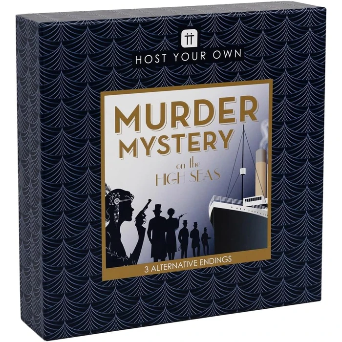 Talking Tables Reusable Murder Mystery Game Death on The Boat, Interactive Family Dinner Party Games Night, Halloween, Christmas Solve The Crime Case, Detective Clues Age 16+, 5-12 Players by Talking Tables - Used - Like New condition - CA$13.14