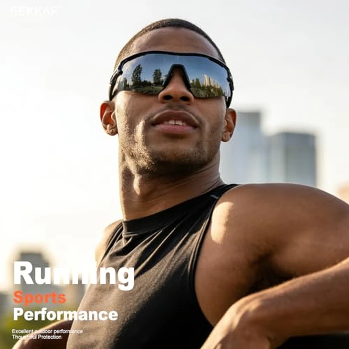 SEKKAF Polarized Sports Sunglasses for Men Women and Youth, UV400 Protection Ideal for Cycling Baseball Fishing Golf Running by SEKKAF - Image 3