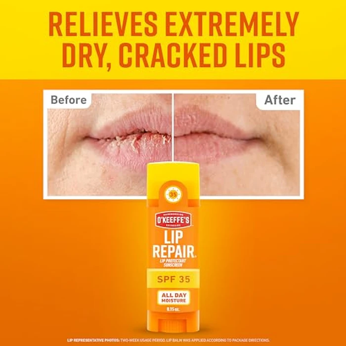 O'Keeffe's Lip Repair SPF 35 Lip Balm - Stick (3 Pack) - Sun-Safe Moisturizer for Extremely Cracked, Dry Lips by O'Keeffe's - Image 2