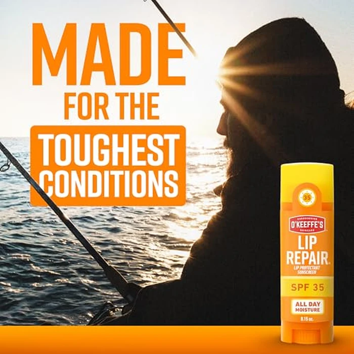 O'Keeffe's Lip Repair SPF 35 Lip Balm - Stick (3 Pack) - Sun-Safe Moisturizer for Extremely Cracked, Dry Lips by O'Keeffe's - Image 6