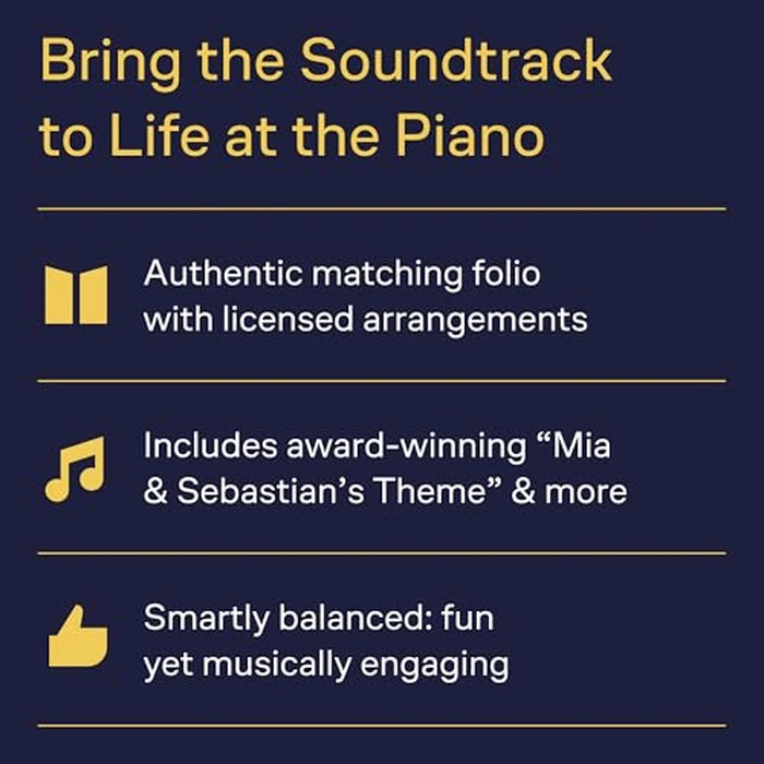 La La Land for Piano Solo Songbook | Intermediate Piano Sheet Music for Pianists | Official Movie Music Book with 10 Film Themes | Ideal for Students Teachers and Music Lovers by Hal Leonard - Image 1