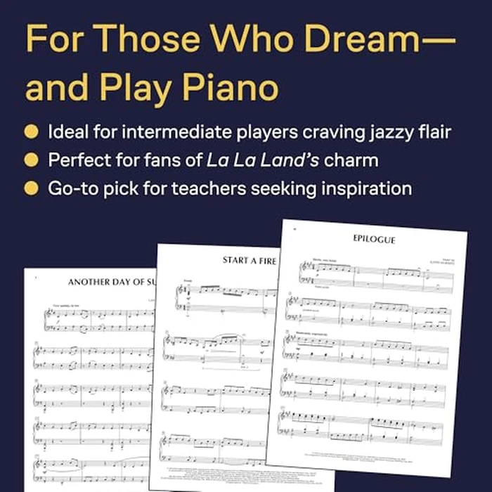La La Land for Piano Solo Songbook | Intermediate Piano Sheet Music for Pianists | Official Movie Music Book with 10 Film Themes | Ideal for Students Teachers and Music Lovers by Hal Leonard - Image 2