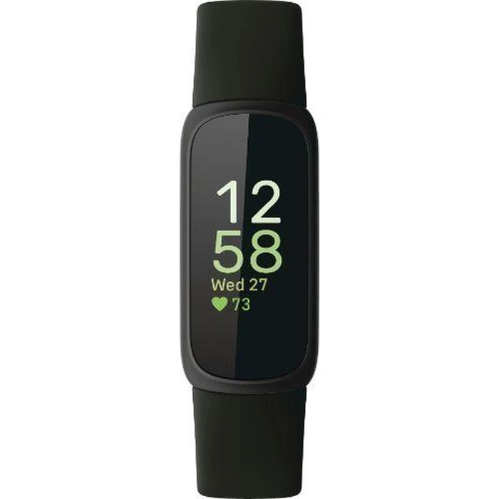 Fitbit Inspire 3 Health and Fitness Tracker - 36mm - Black Plastic Resin Case with Midnight Zen Silicone Silicone Band - Small Size by Fitbit - Image 1