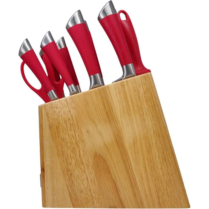 Cuisinart C77SS-11PRDGR 11-Piece Arista Collection Cutlery Stainless Steel Knife Block Set - Red by Cuisinart - Image 5
