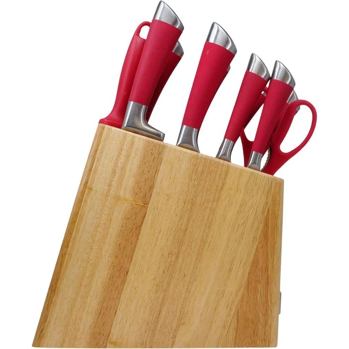 Cuisinart C77SS-11PRDGR 11-Piece Arista Collection Cutlery Stainless Steel Knife Block Set - Red by Cuisinart - Image 4