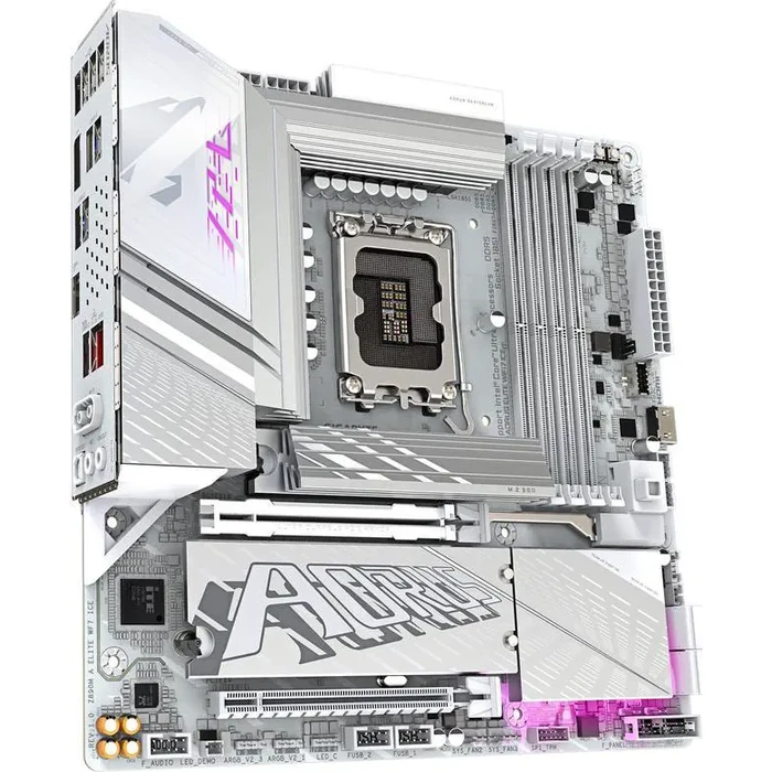 GIGABYTE Z890M AORUS ELITE WIFI7 ICE Ultra Core (Series 2) LGA 1851, ATX, DDR5, 3x M.2, PCIe 5.0, Thunderbolt 4, WIFI7, 2.5GbE LAN, EZ-Latch by GIGABYTE - Image 4