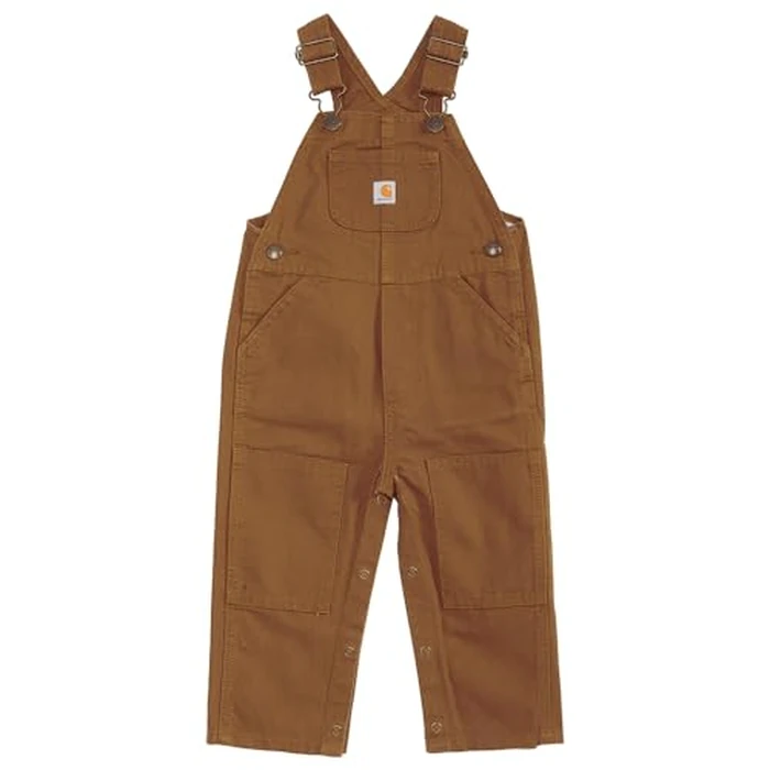 Carhartt Baby-boys Infant Washed Duck Bib Overall, Brown, 9 Mo. by Carhartt - Used - Like New condition