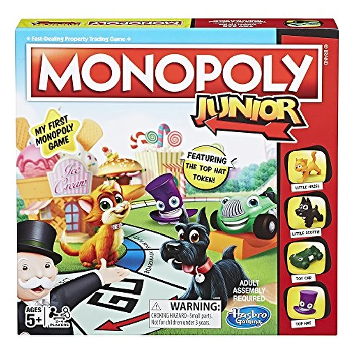 Monopoly Junior Board Game for 4 Players, Ages 5 and up (Amazon Exclusive) by Monopoly - Used - Like New condition - US$16.03