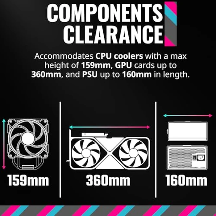 Cooler Master MasterBox Q300L Micro-ATX PC Case - Compact mATX Computer Case with Magnetic Dust Filters, Modular Adjustable I/O Panel, Perforated Airflow Design, 1 x 120mm Pre-Installed Fan, Black by Cooler Master - Image 4