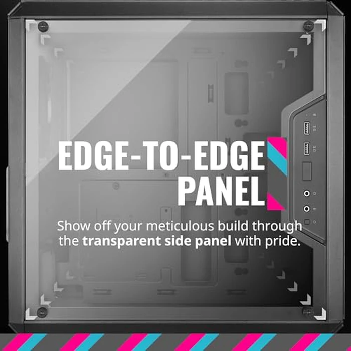 Cooler Master MasterBox Q300L Micro-ATX PC Case - Compact mATX Computer Case with Magnetic Dust Filters, Modular Adjustable I/O Panel, Perforated Airflow Design, 1 x 120mm Pre-Installed Fan, Black by Cooler Master - Image 7