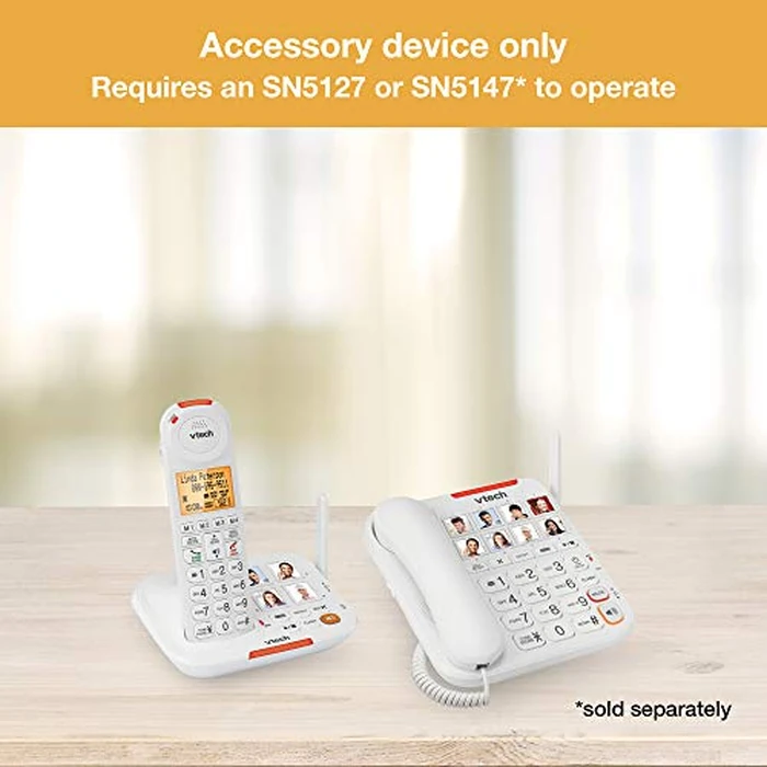 VTech SN7021 Cordless Doorbell Phone Systems Landline Telephone Accessory, White by VTech - Image 6