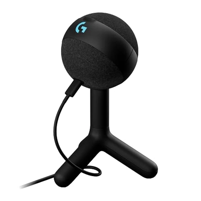 Logitech G Yeti Orb Condenser RGB Gaming Microphone with LIGHTSYNC, USB Mic for Streaming, Cardioid, USB Plug and Play for PC/Mac - Black by Logitech G - Used - Very Good condition - CA$58.99