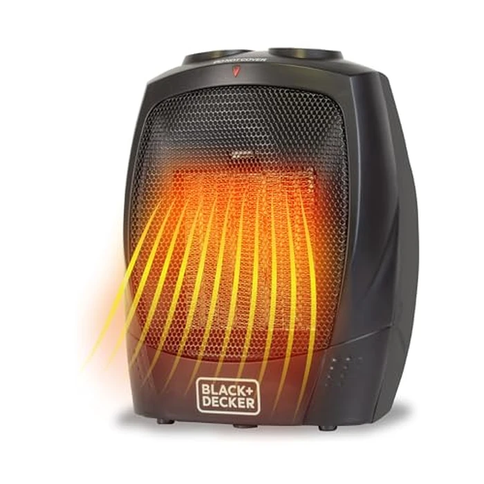 BLACK+DECKER Portable Space Heater, 1500W Room Space Heater with Carry Handle for Easy Transport by BLACK+DECKER - Used - Acceptable condition - CA$18.89