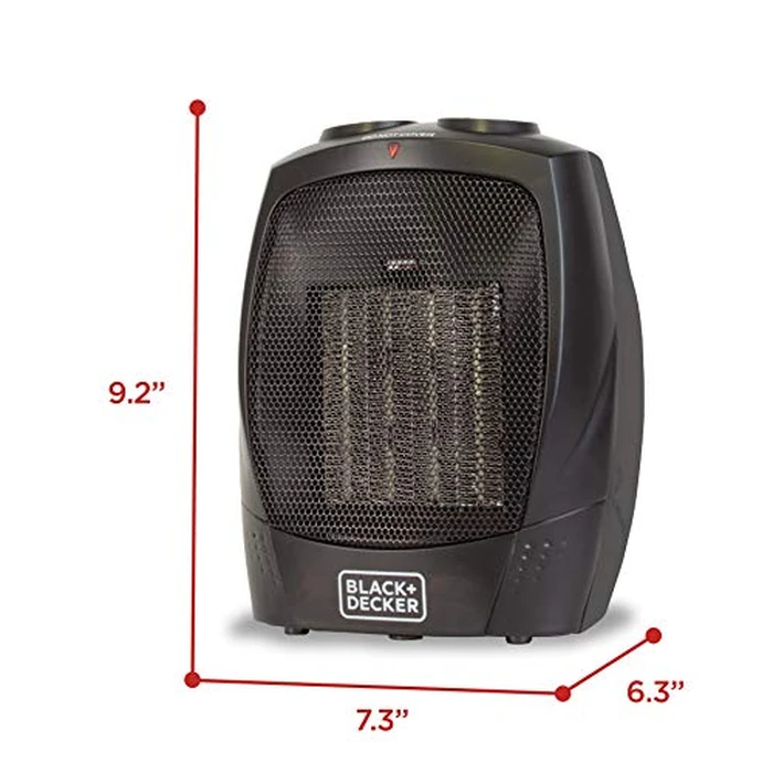 BLACK+DECKER Portable Space Heater, 1500W Room Space Heater with Carry Handle for Easy Transport by BLACK+DECKER - Image 7