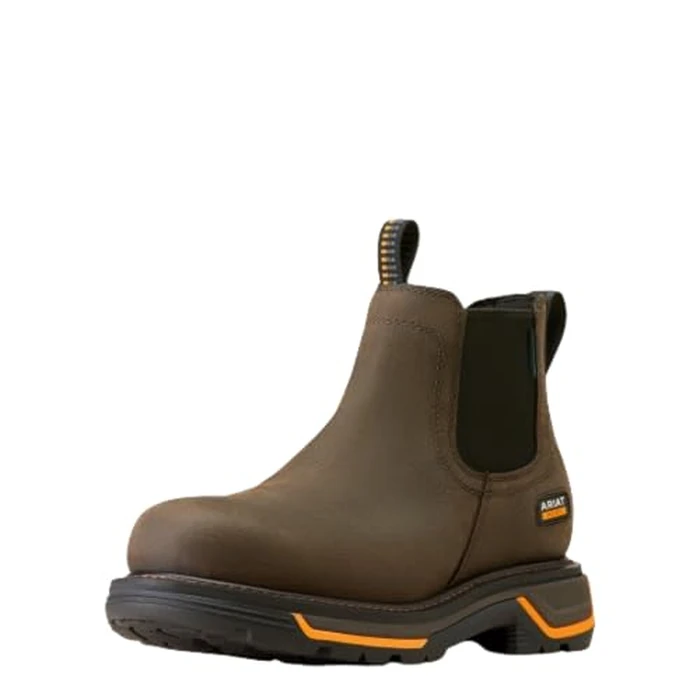 Ariat Men's Big Rig Chelsea Waterproof Composite Toe Work Boot, Iron Coffee, 16 X-Wide by ARIAT - Used - Very Good condition - CA$201.27