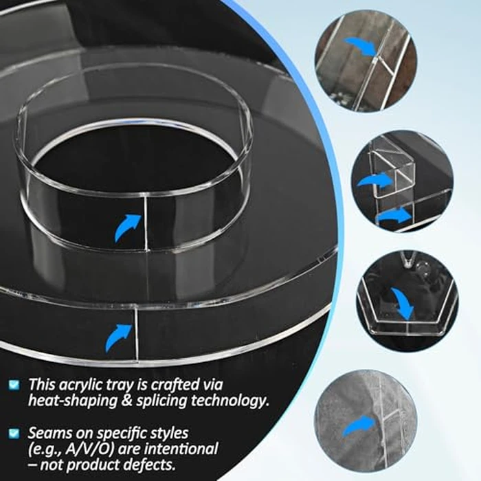 10" U Clear Acrylic Letter Charcuterie Board Box, Reusable Fillable Decorative Tray, Food-Safe Display for Candy, Snacks & Desserts, Perfect for Parties, Birthdays, Baby Showers & More by Esmorah - Image 3