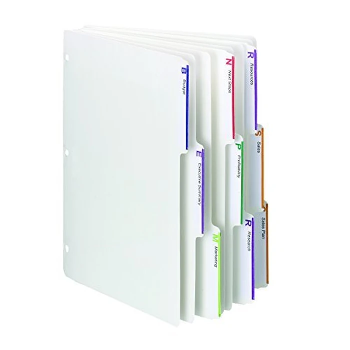 Smead Viewables Three-Ring Binder Index Dividers, 13-Cut Tab, Letter Size, White, 75 per Box (89413) by Smead - Used - Very Good condition