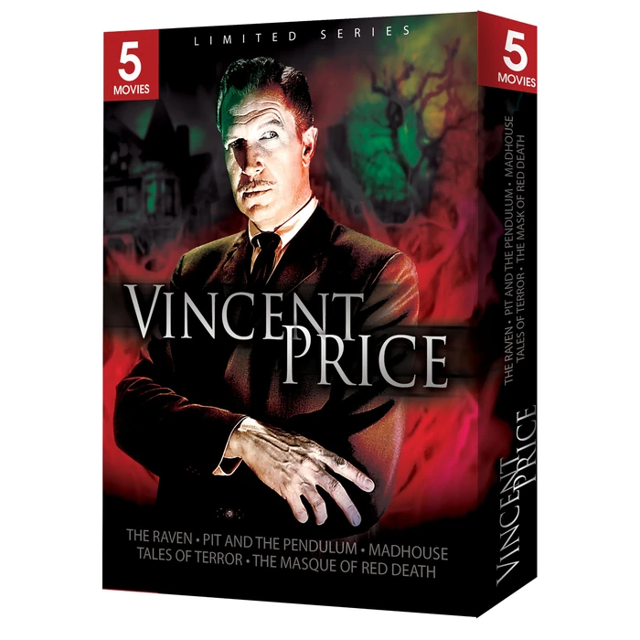 Vincent Price 5 Movie Gift Box: Limited Series (The Raven / The Pit and the Pendulum / Madhouse / Tales Of Terror / The Masque of the Red Death) by TGG Direct, LLC - Used - Very Good condition - US$72.00