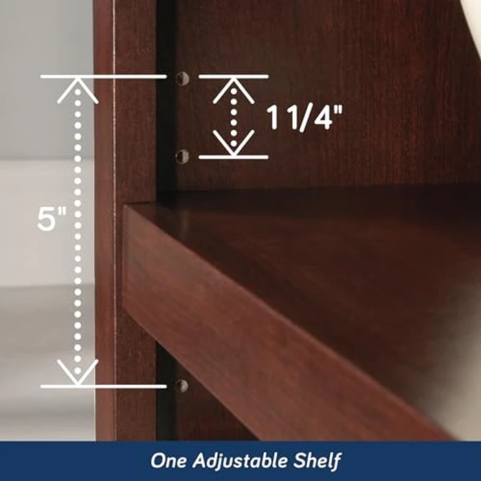 Sauder Miscellaneous Storage 2-Shelf Bookcase/ book shelf, Select Cherry finish by Sauder - Image 7