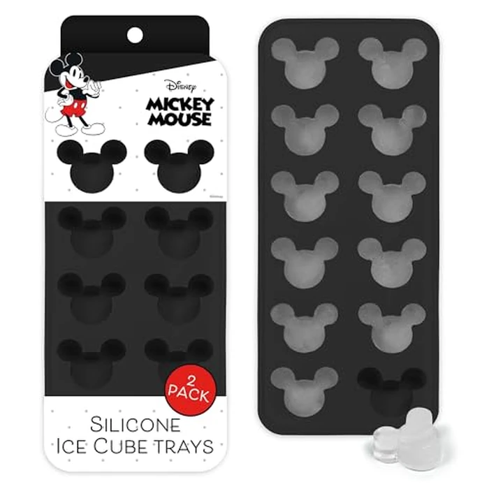 Disney Silicone Ice Cube Tray - 2 Pack Ice Trays for Freezer with Fun Mickey, Minnie & Winnie the Pooh Molds - Flexible BPA-Free Silicone Molds for Ice, Chocolate, and More by Best Brands - Used - Like New condition