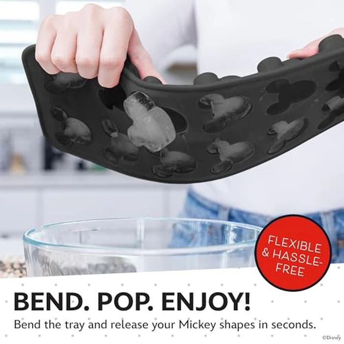 Disney Silicone Ice Cube Tray - 2 Pack Ice Trays for Freezer with Fun Mickey, Minnie & Winnie the Pooh Molds - Flexible BPA-Free Silicone Molds for Ice, Chocolate, and More by Best Brands - Image 3