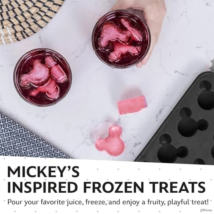 Disney Silicone Ice Cube Tray - 2 Pack Ice Trays for Freezer with Fun Mickey, Minnie & Winnie the Pooh Molds - Flexible BPA-Free Silicone Molds for Ice, Chocolate, and More by Best Brands - Image 5